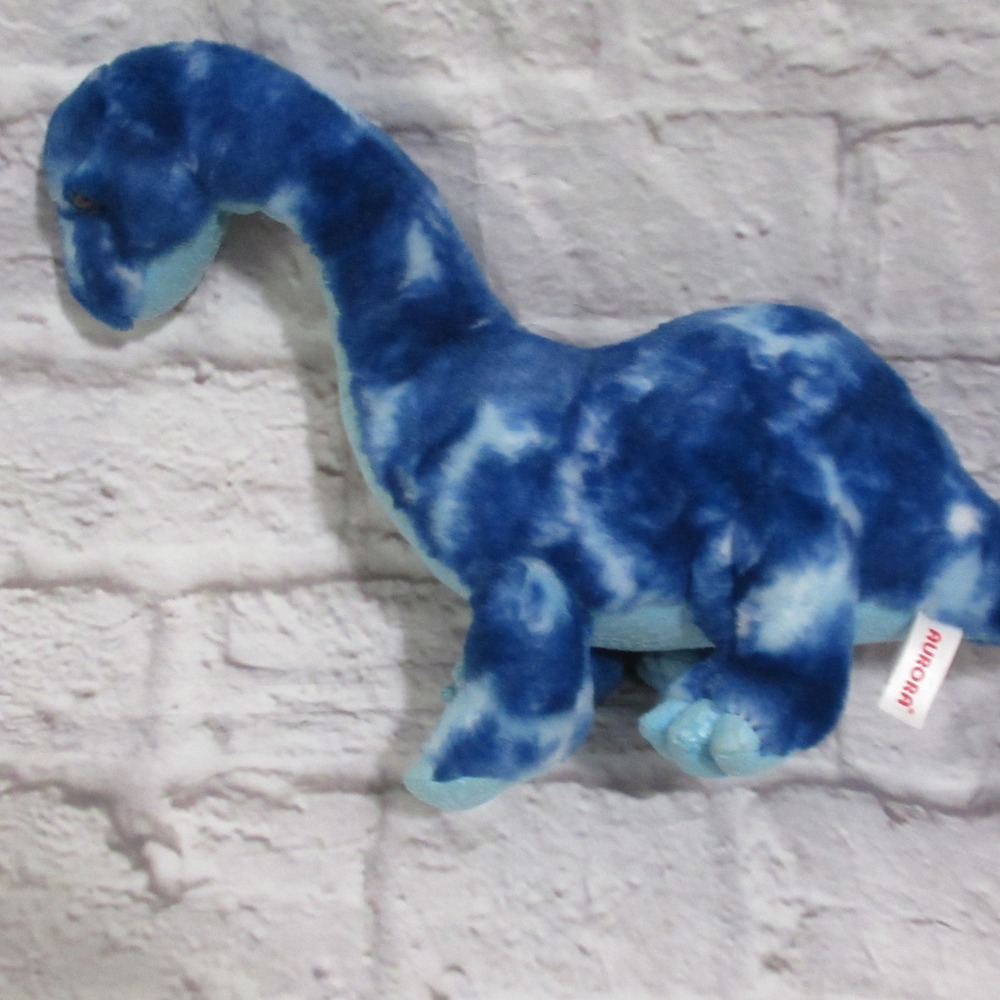 Aurora Dinosaur Plush 18in Blue Tie Dye Brachiosaurus Stuffed